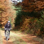 Mountainbiken in de herfst